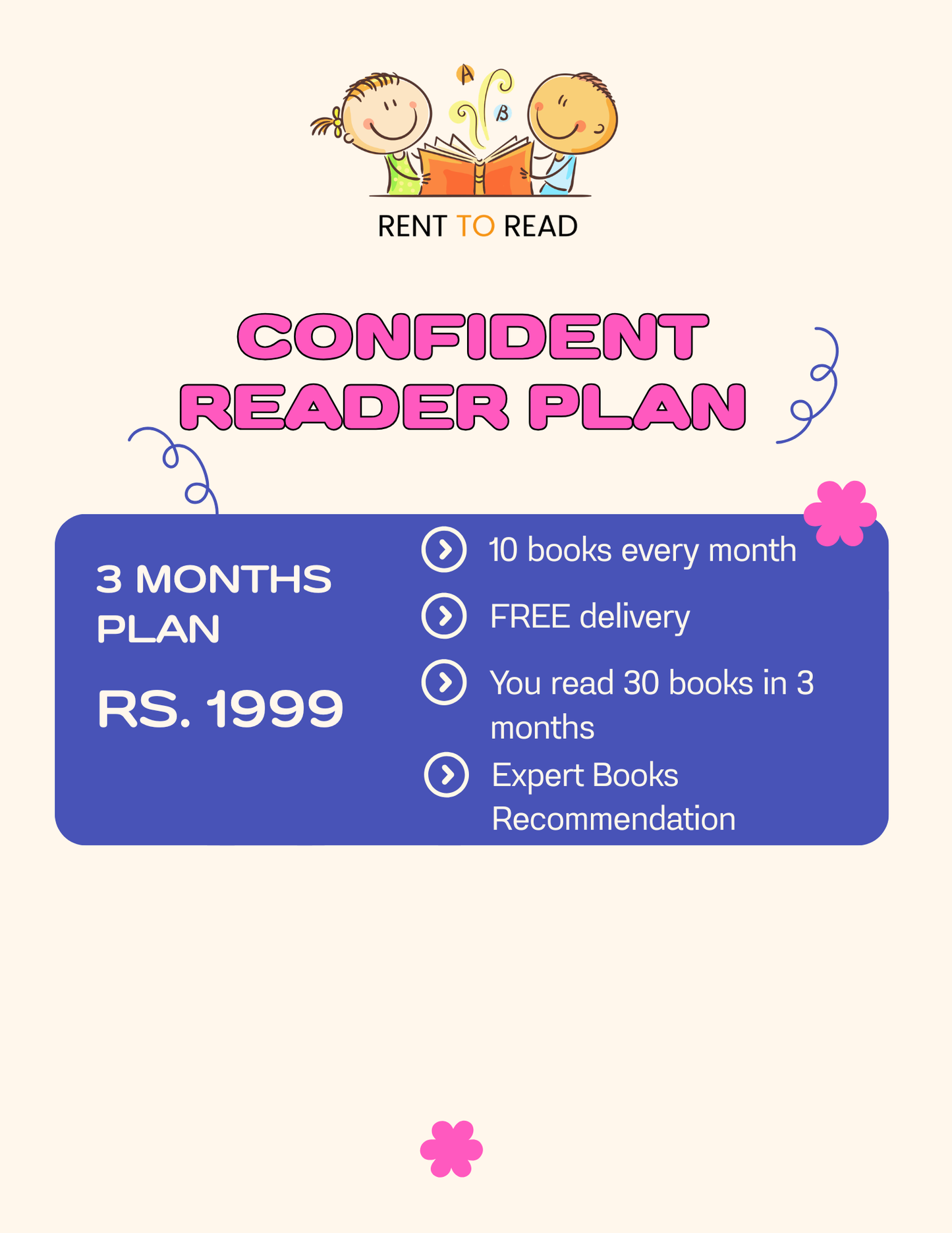 Membership- Confident Reader Plan for 1999/-