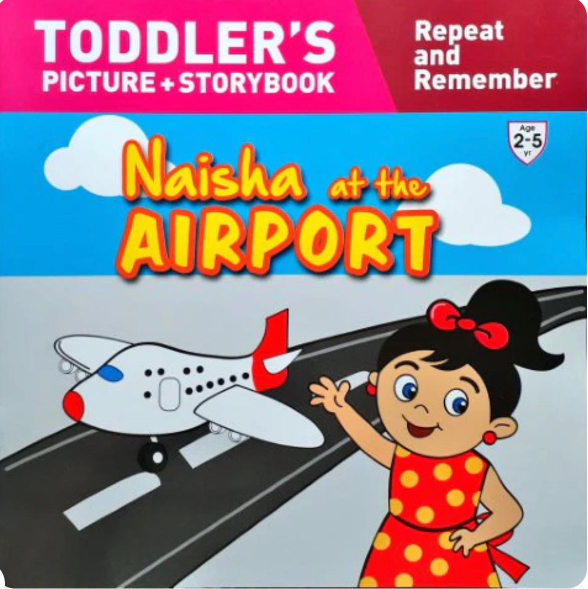 Naisha at the Beach- Toddler's picture + Storybook