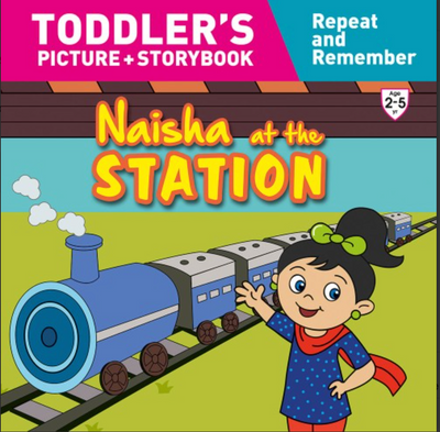 Naisha at the Station- Toddler's Picture + Storybook
