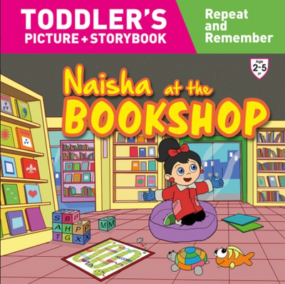 Naisha at the Bookshop- Toddlers's Picture + Storybook
