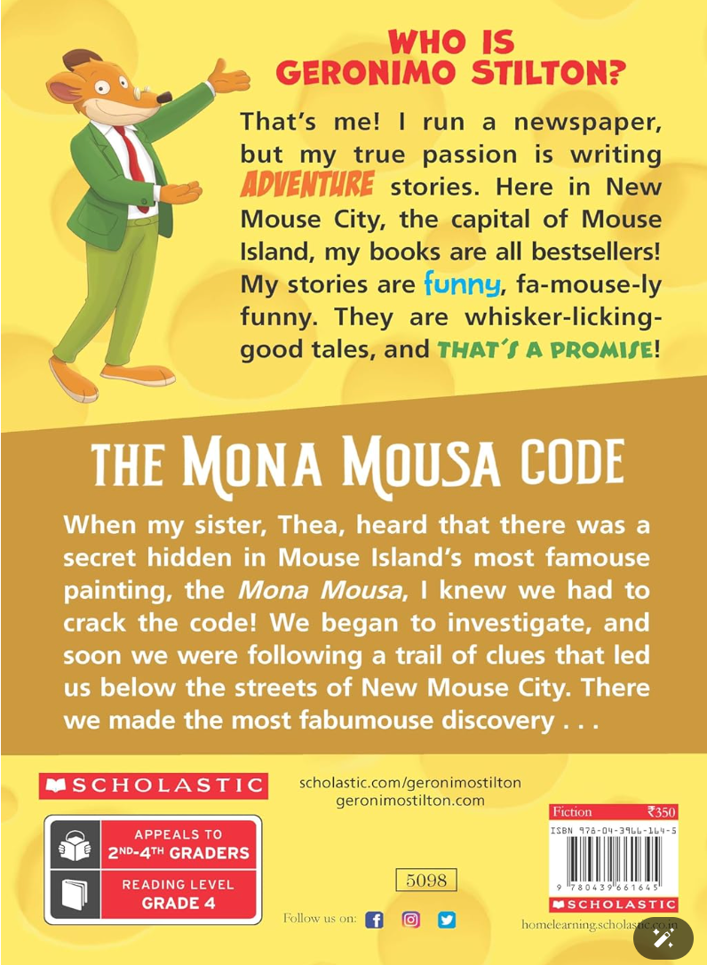 Geronimo Stilton- The Mona Mousa Code