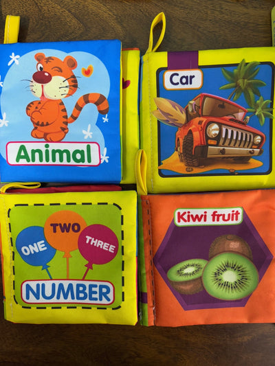 Set of 4 Cloth books for Babies